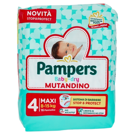 Pampers Baby-dry Mutandino Maxi 16 pz